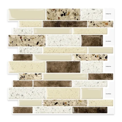 Mosaic Tile Stickers – Self Adhesive Peel and Stick Tiles for Bathroom & Kitchen